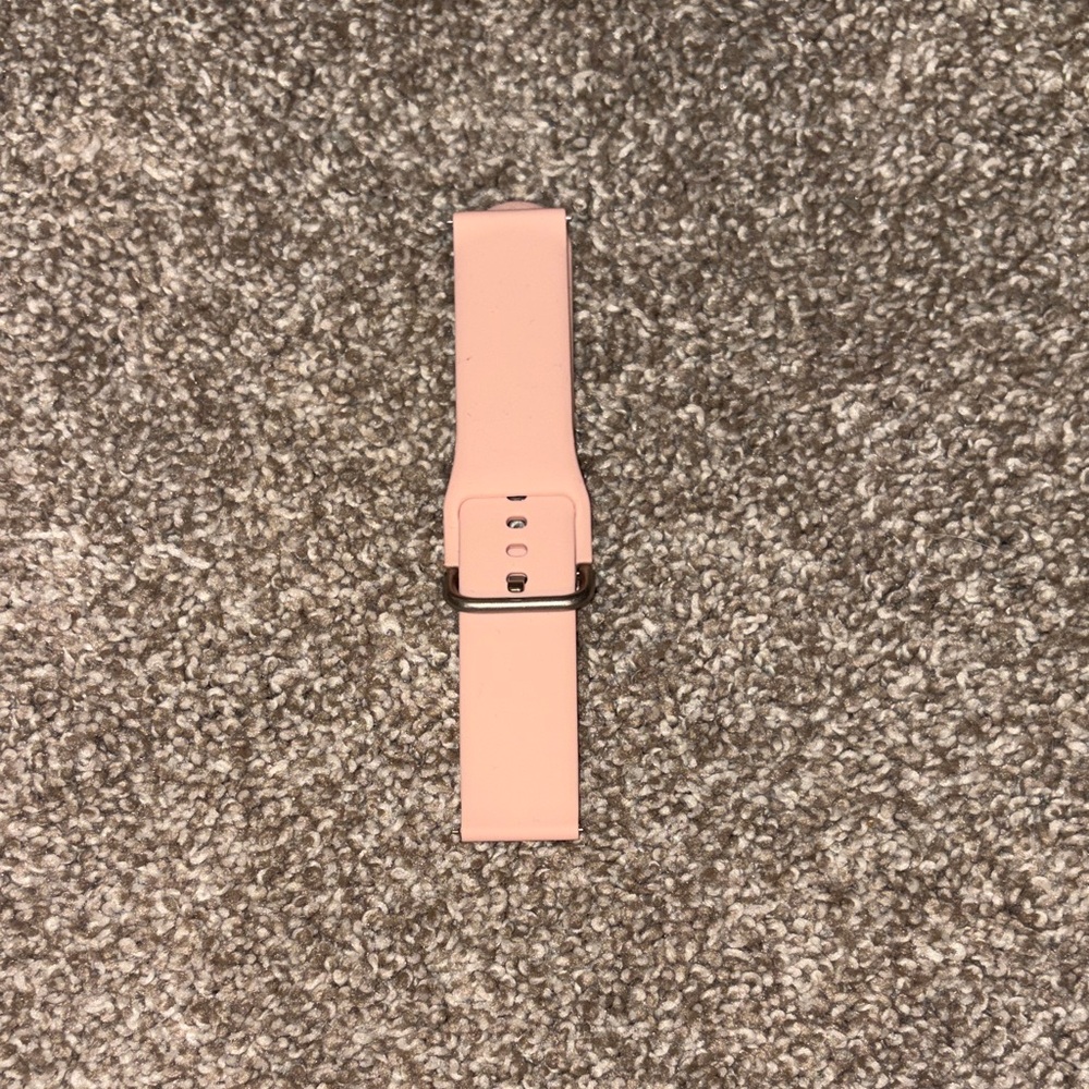Peach Silicone Wristband Replacement Strap - Compatible Wearable Clip